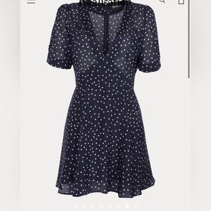 Rèalisation Par the Ozzy Dress in Navy Star Print Size L